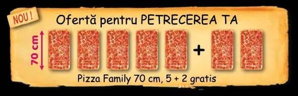 Pizza Family  5+2  din 6 sortimente la alegere